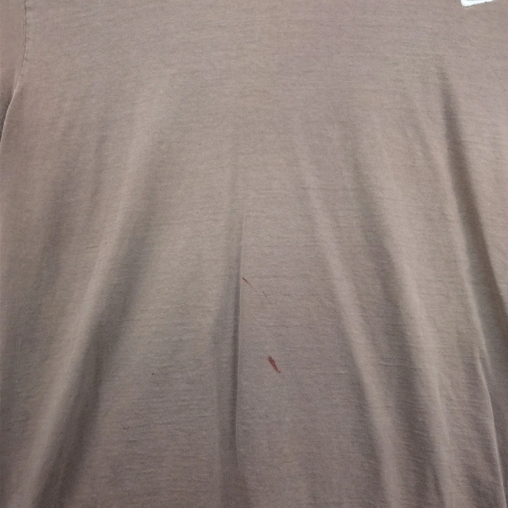 VTG Nike T-Shirt Men's XL Brown Embroidered Swoosh Streetwear Distressed Y2K